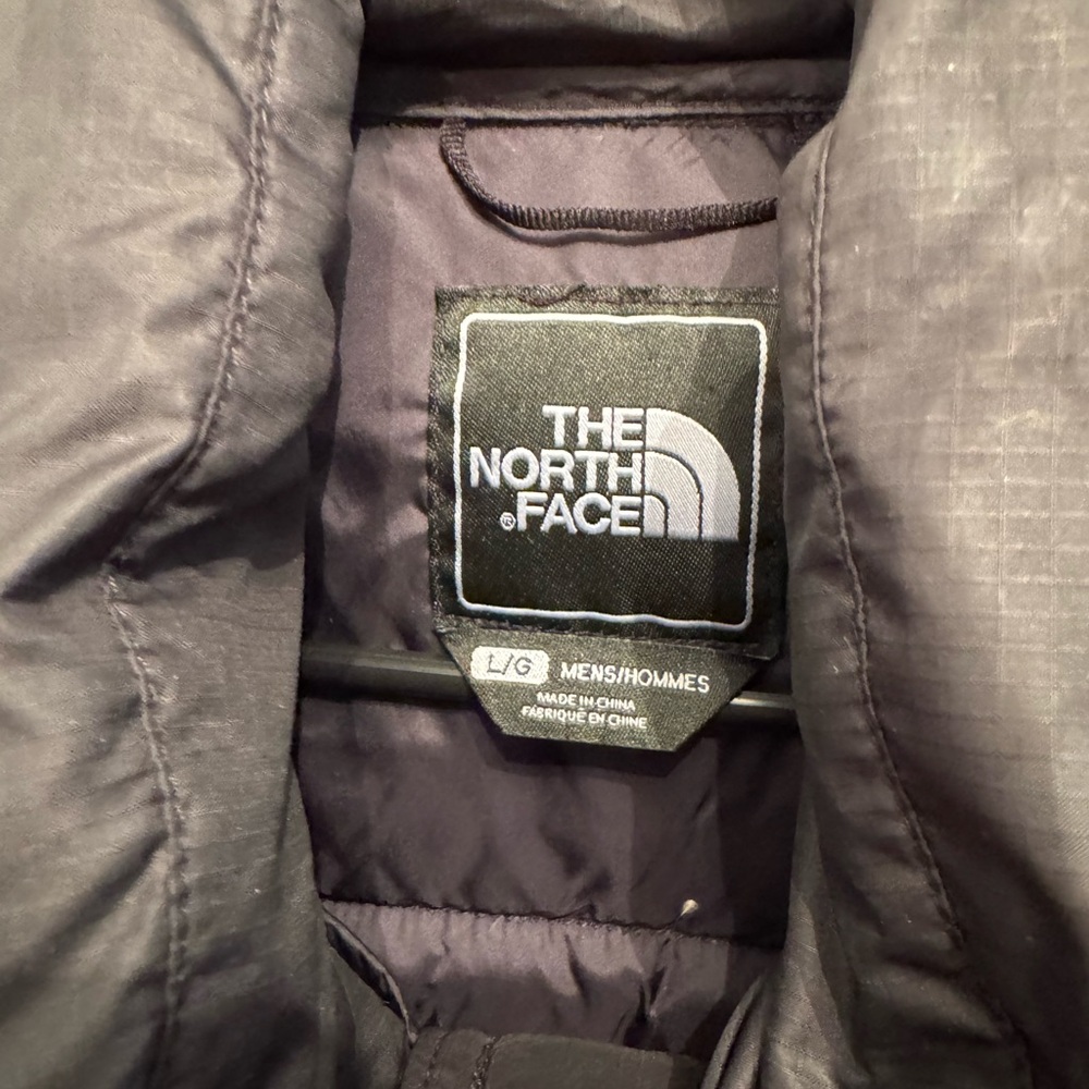 The North Face 550 Fill Puffer Vest Down Mens Large Black Full Zip - Picture 5 of 5